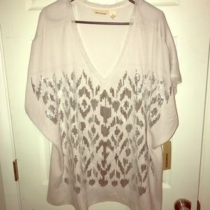 DKNY Jeans sequin pattern top